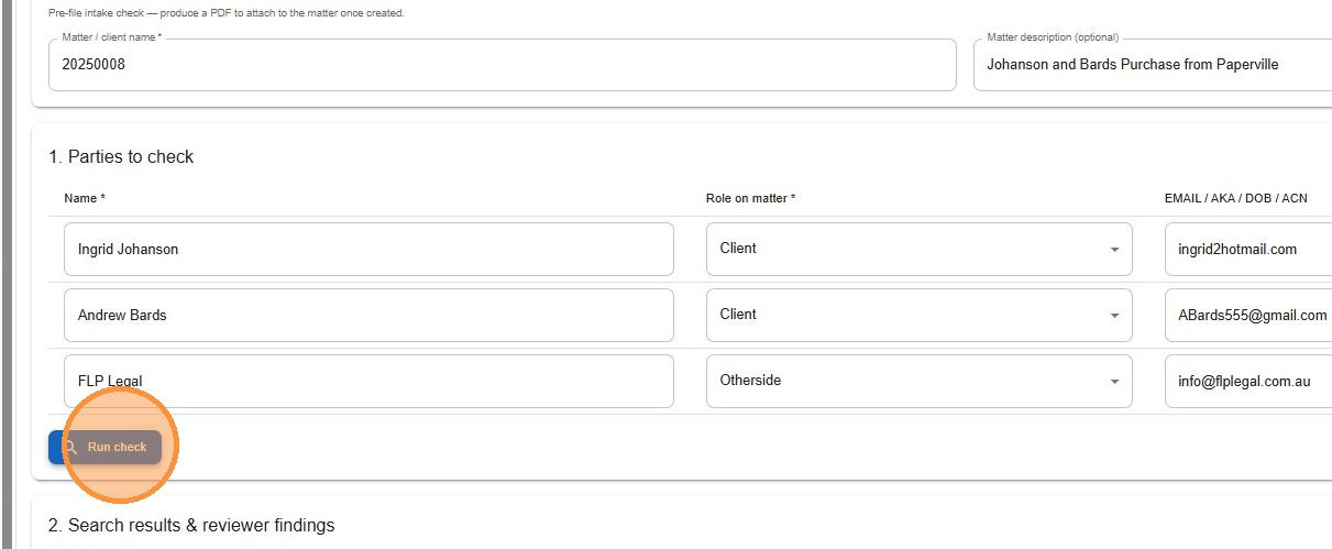 Run check from within an open file