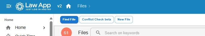 Conflict Check beta button in the Files menu